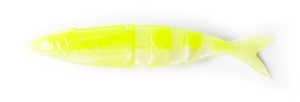 Эластичные приманки фирмы lake fork. Расцветка Chartreuse/Pearl